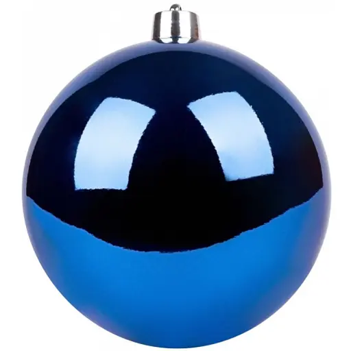 Новогодний шар Yes! Fun пластик 20 cм синий глянец (975106)
