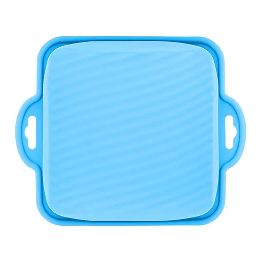 Форма квадратная силиконовая для выпечки кексов, тортов, пирогов и пирожных 18х18 см, A-plus Голубой 85741 - фото 10