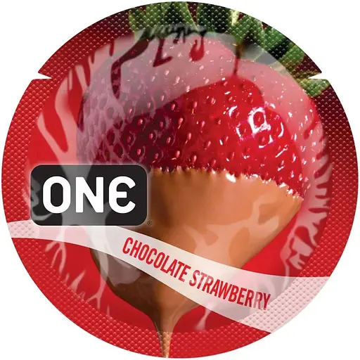 Презервативы латексные One FlavorWaves Chocolate Strawberry