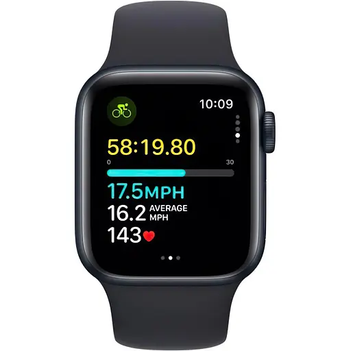 Смарт-часы Apple Watch SE 2 GPS 40mm Midnight Aluminium Case с Midnight Sport Band M/L MR9Y3 - фото 3