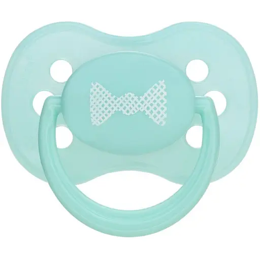 Силиконовая симметричная пустышка Canpol Babies Pastelove бирюзовая 18+ мес. (22/418)
