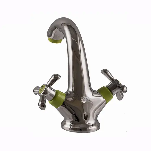 Змішувач для умивальника Domino DYM-H1-Green Хром - фото 2