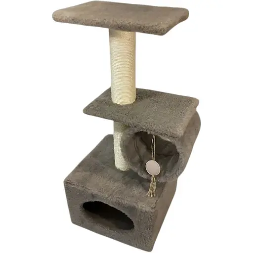 Дряпка Природа Саванна для котив з барабаном капучино 38x38x90 см [CD] - фото 2