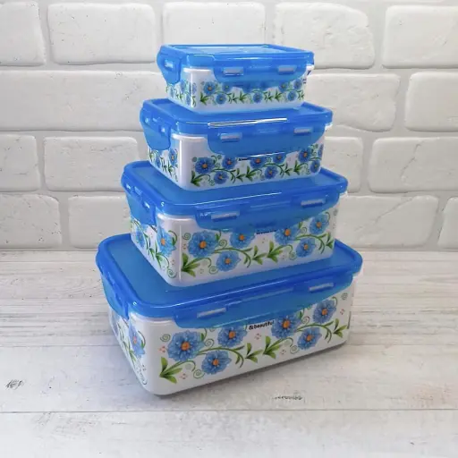 Набор контейнеров Frico FRU-822 с крышкой 4 шт. пластиковые   - фото 4