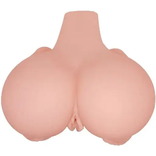 Мастурбатор с двойной вибрацией и двумя входами Crazy Bull BM-009115Z-1, Телесный - фото 4