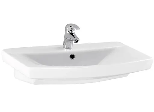 Умивальник меблевий Cersanit Carina 70 см з отвором Білий K31-007 30412 - фото 1