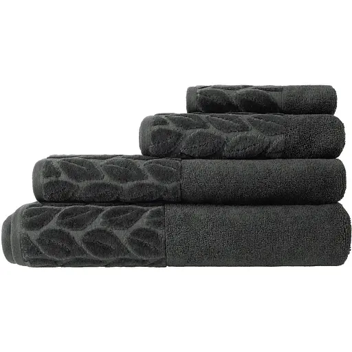 Полотенце махровое Soho Leaves 50х90 см Dark Gray (50*90 Leaves Dark Gray) - фото 3