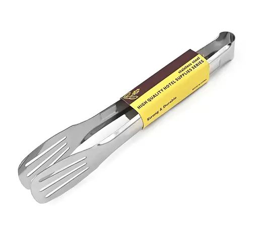 Щипці лопатки кухонні універсальні з нержавіючої сталі для грилю, м'яса, барбекю 28 см, Kitchen Master Сріблястий 86956 - фото 9