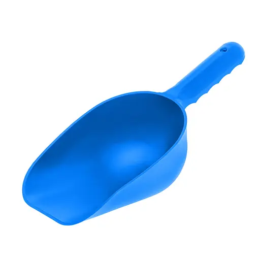 Совок большой пластиковый для сахара, специй и сыпучих продуктов с отверстием для подвешивания 28х11.6х6.5 см, Kitchette Синий 87024 - фото 1