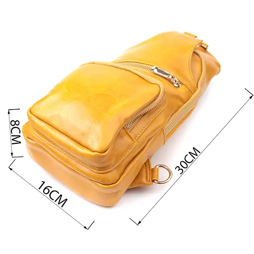 Женская слинг сумка Vintage через плечо из экокожи 16х30х8 см sum0026957 - фото 3