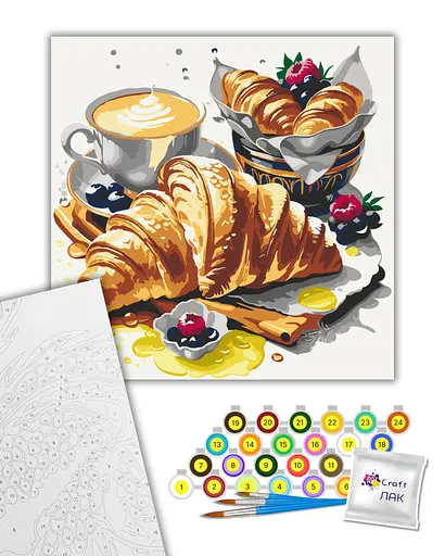 Набор для росписи ArtCraft Французский завтрак 40 x 40 см (12027-AC) - фото 2