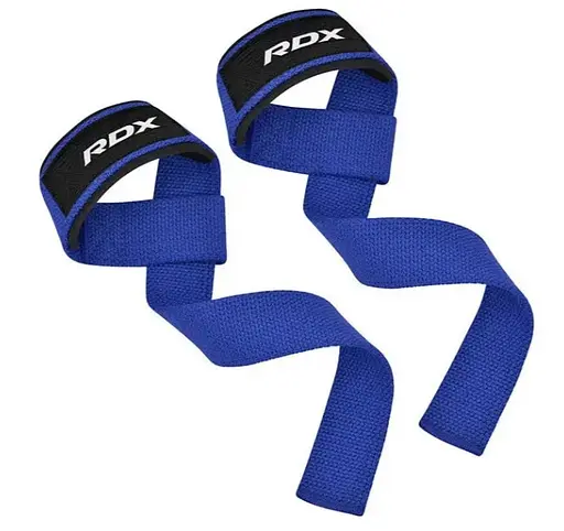 Лямки для тяги RDX W1 Gym Single Strap Blue Plus (WAN-W1U+) - фото 3