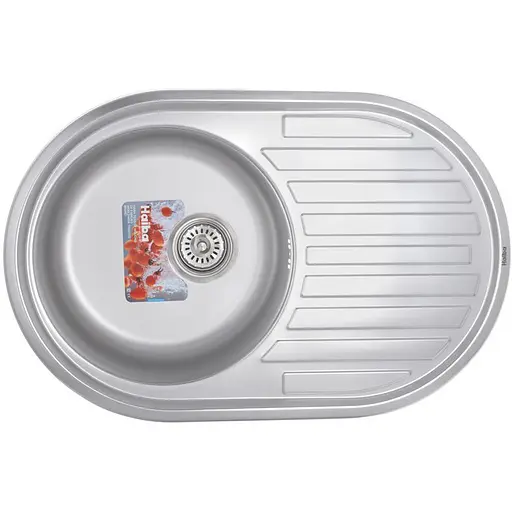 Мойка кухонная HAIBA 77х50 satin (HB0563) - фото 1