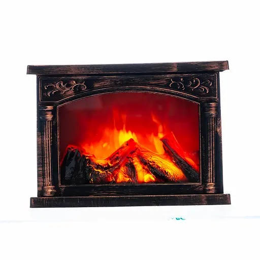 Камін-світильник новорічний декоративний Yiwu з LED-підсвіткою 12×20×27.5 см камін нічник CR-3-3  - фото 4