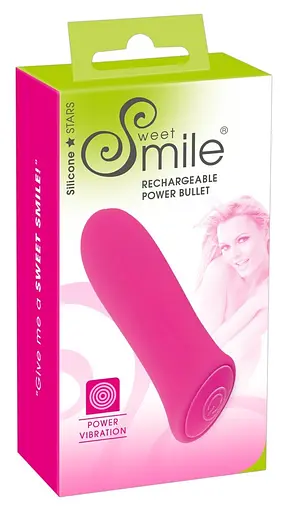 Вибратор Sweet Smile Rechargeable Power Bullet 8.5 см розовый - фото 8