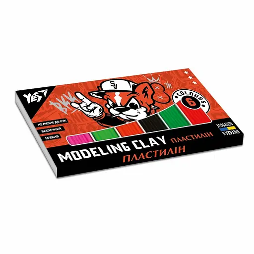 Пластилин Yes Scratch Dog, 6 цветов, 120 г