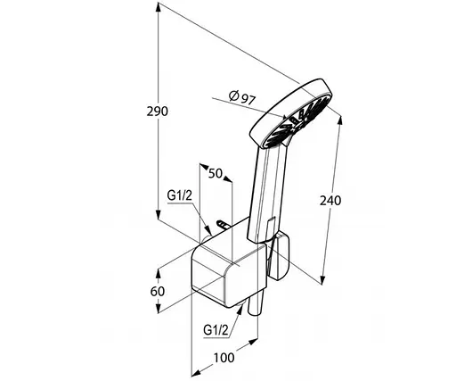 Душовий гарнітур Kludi A-QA 6567005-00 - фото 2