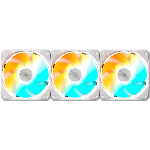 Вентилятор Gigabyte EZ CHAIN 120мм FAN 120 3-Pack White (GP-GBT EZFAN1203 ICE) - фото 3