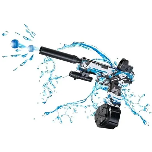 Бластер Pistol Drum Gel Ball 5000 шт. с гель шариками орбиз blue - фото 1