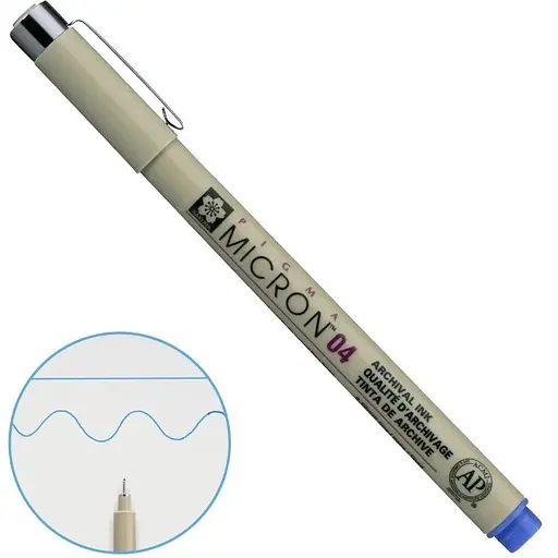 Лінер Pigma Micron (0.4) 0.4 мм Синій Sakura - фото 1