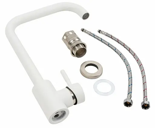 Смеситель для кухни Platinum NS02B (3008B) Белый (SP000040470) - фото 2