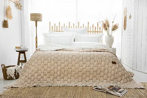 Постільна білизна з покривалом Zebra Casa Paloma Beige Zebra pbe0051525 - фото 1