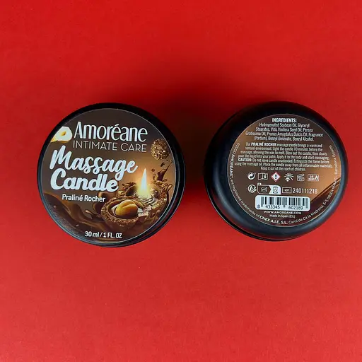 Масажна свічка Amoreane з ароматом Солодке праліне 30 мл - фото 4
