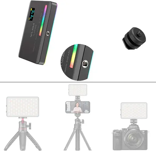 Накамерне світло Ulanzi Vijim VL120 RGB Black [76094] - фото 6