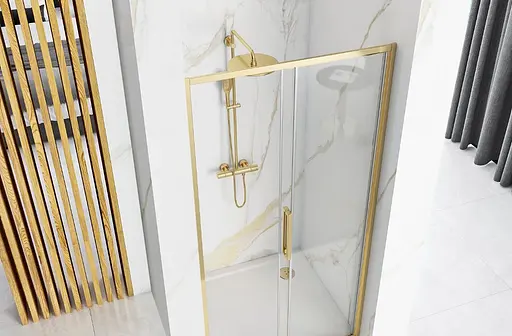 Душові двері Rea Rapid Slide 140 gold REA-K5616 - фото 5