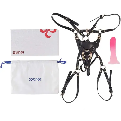 Страпон Lockink Sevanda Queen Sheba STrapon - Pink Dildo - фото 7