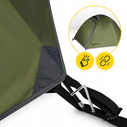 Намет туристичний Mountain Goat Prime Duo 2-місний Olive (P-5905973406567) - фото 7