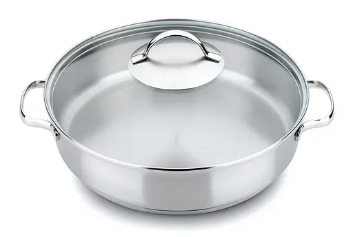 Каструля з нержавіючої сталі зі скляною кришкою TART-28PROFESS