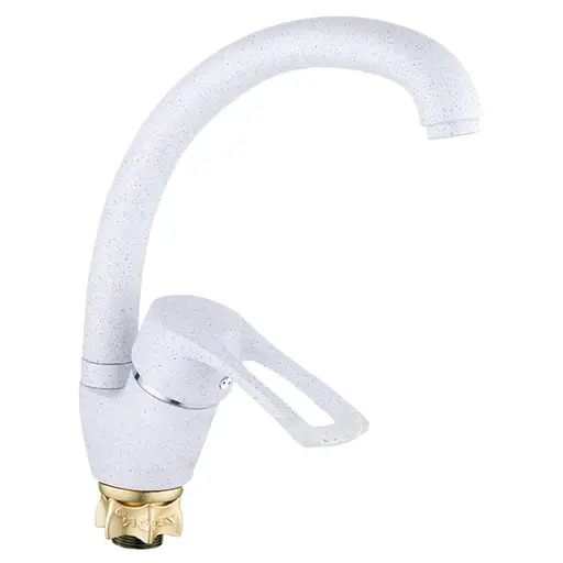 Змішувач для кухні Zegor YUB4-A181KW одноважільний білий 30412 - фото 1