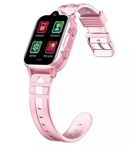 Подарунковий дитячий водонепроникний смарт-годинник Smart Watch K15 4G з камерою і GPS-відстеженням Рожевий - фото 4