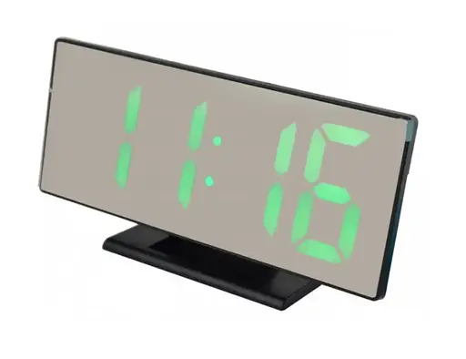 Настольные LED часы DS-3618L с зеленой подсветкой - фото 5