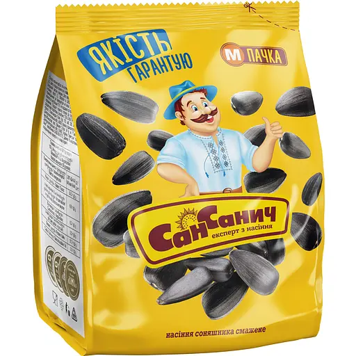 Семена подсолнечника Сан Саныч жареные 100 г - фото 1
