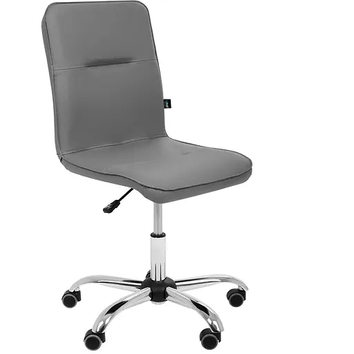 Кресло Самба-Home Хром Кожзам серый без канта