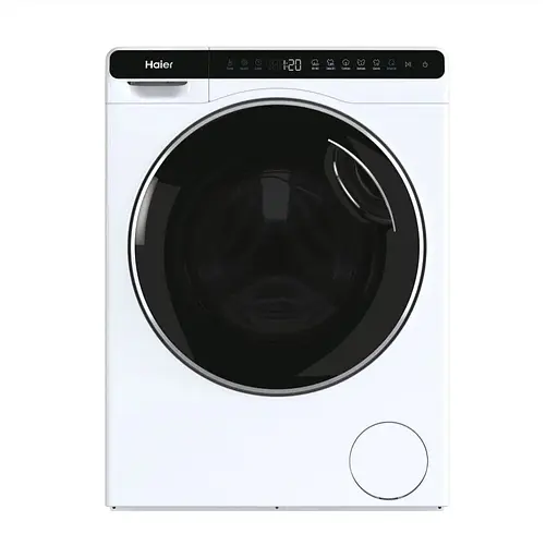 Стиральная машина Haier фронтальная 5 кг 1000 A+++ 44 см дисплей инвертор черный люк высота 70см белый