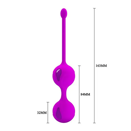 Вагинальные шарики Pretty Love Kegel Tighten Up II, 16.3 см, фиолетовый - фото 7