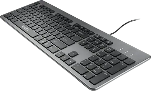 Клавіатура Vinga KB735 Black-Grey