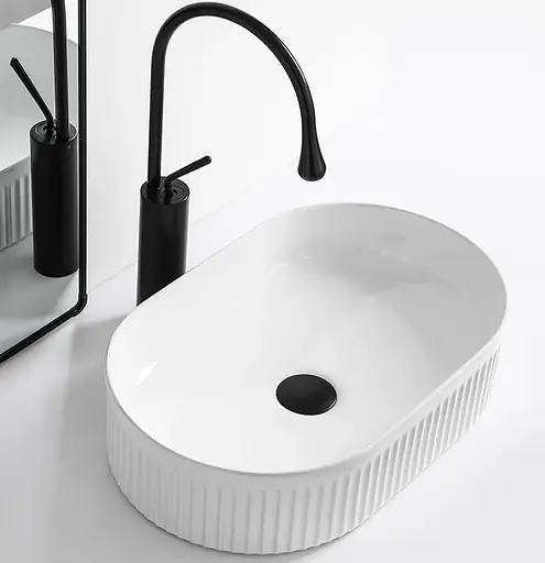 Умивальник Rea Vanda white накладний REA-U0603, Білий - фото 3