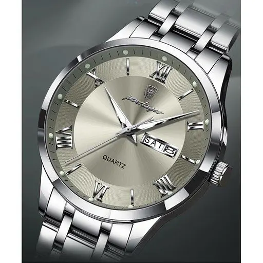 Мужские наручные часы Poedagar Berlin (Серебристый) - фото 6