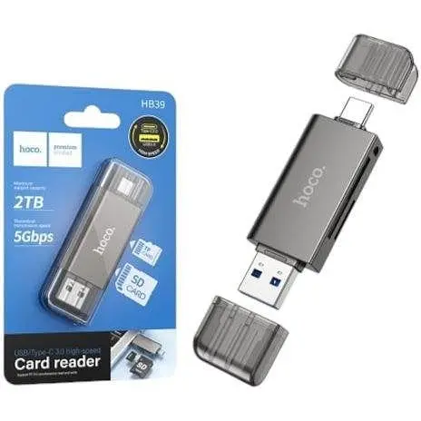 Картрідер Hoco HB39 2 в 1 USB/Type-C 3.0 - фото 5