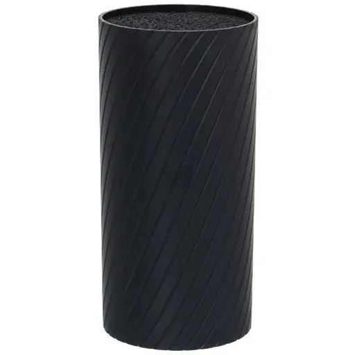 Подставка для ножей Lessner пластиковая 11x8x22 см черная (77843)