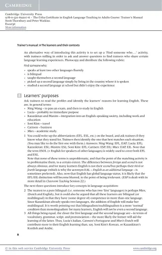 The CELTA Course Trainer's Manual - фото 3