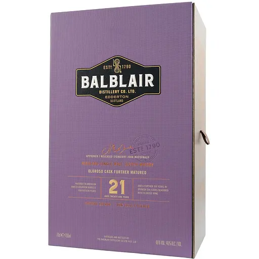 Виски Balblair Highland Single Malt 21 yo 46% 0.7 л - фото 4