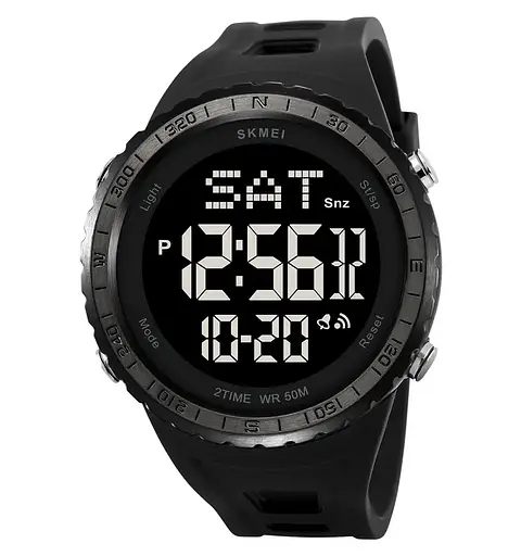 Годинник чоловічий наручний спортивний Skmei 2192 (Чорний з чорним)