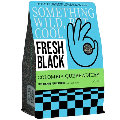 Кава спешелті ТМ Fresh Black  Colombia Quebraditas Experimental Fermentation 1 кг