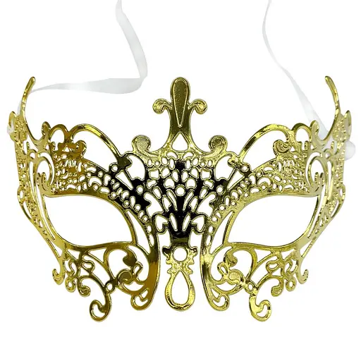 Елочная игрушка MIS LT Маска 18х10 см золотая гальваника - фото 1