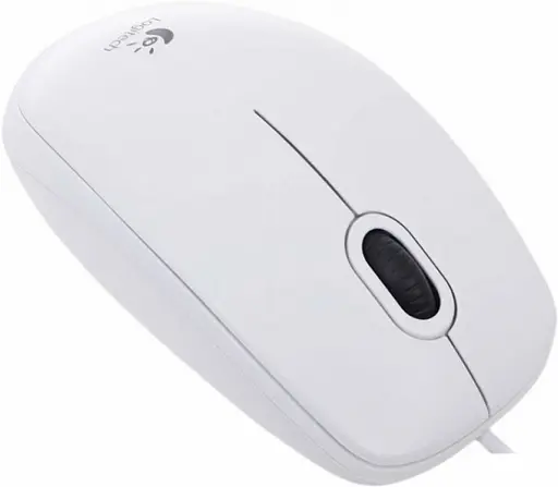Миша Logitech B100 Optical USB Mouse white (910-003360) - фото 3